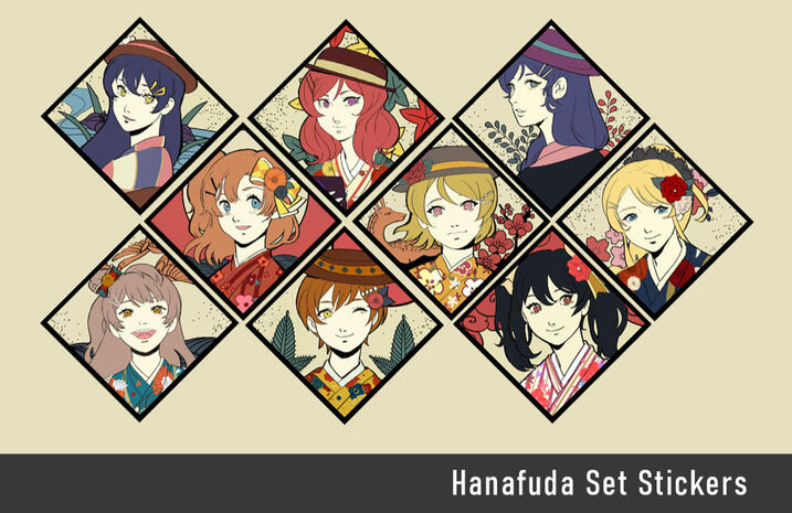 Hanafuda Stickers